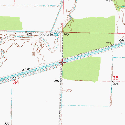 Topographic Map of Raders Branch, IL