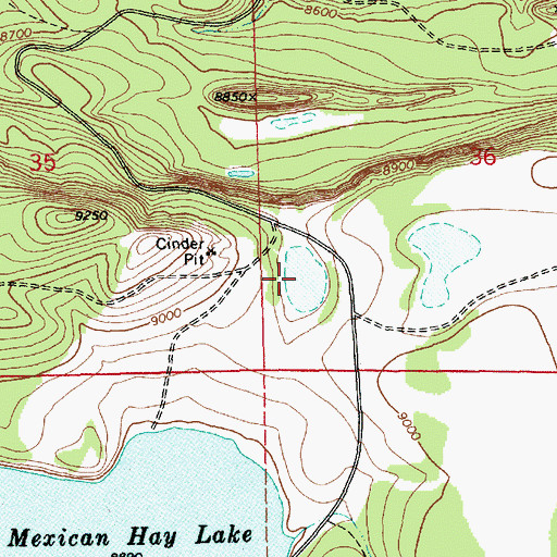 Topographic Map of Loon Sink, AZ
