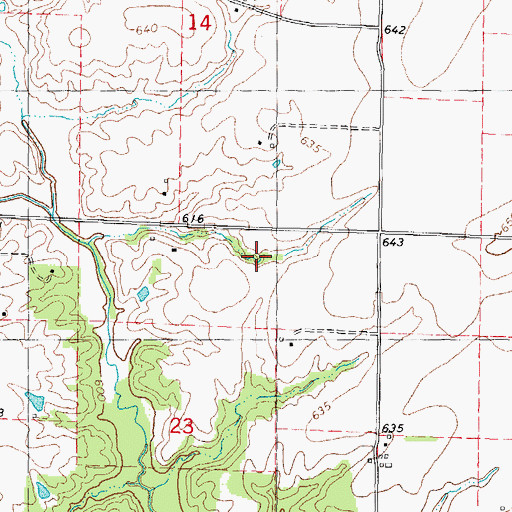 Topographic Map of Ragweed School (historical), IL