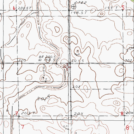 Topographic Map of Ralph School (historical), IL