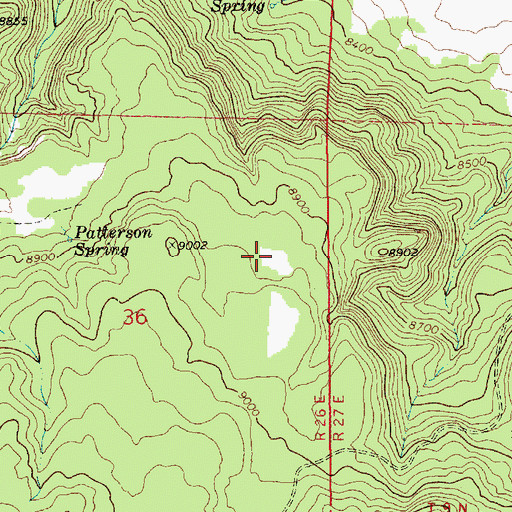 Topographic Map of Abouve Tank, AZ