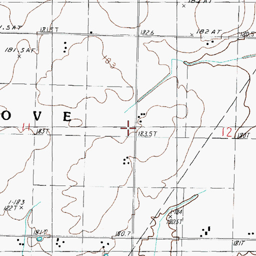 Topographic Map of Rauchman School (historical), IL