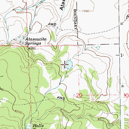 Topographic Map of Atascacita Tank, AZ