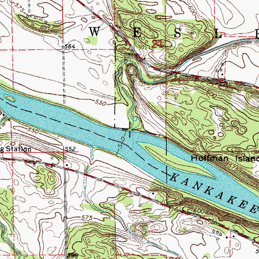 Topographic Map of Rayns Creek, IL