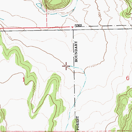 Topographic Map of Basin Tank, AZ