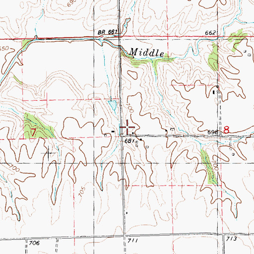 Topographic Map of Republican School (historical), IL