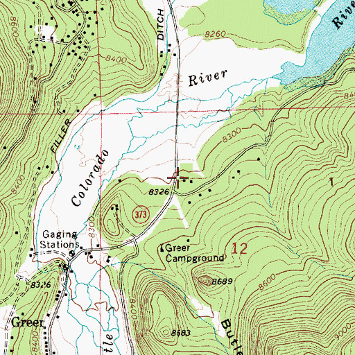 Topographic Map of Greer Forest Service Facility, AZ