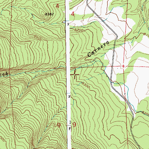 Topographic Map of Jake Spring, AZ
