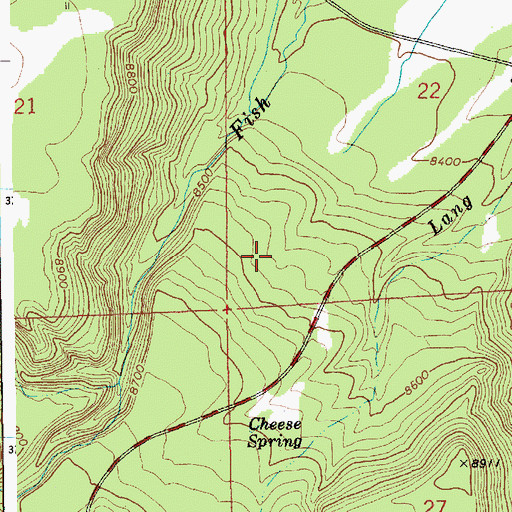 Topographic Map of Luke Spring, AZ