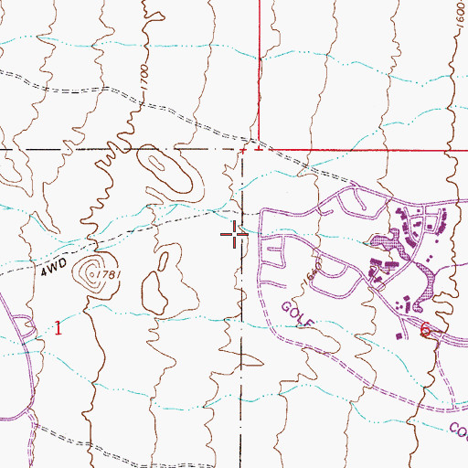 Topographic Map of Rio Verde Estate, AZ