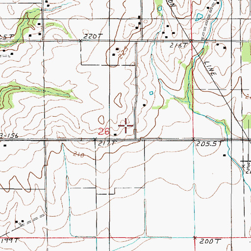 Topographic Map of Richwood School (historical), IL