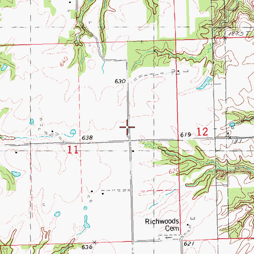 Topographic Map of Richwoods School (historical), IL