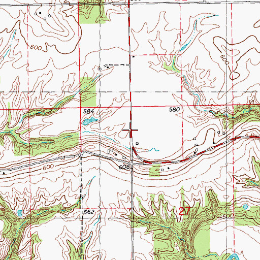 Topographic Map of Ridge School (historical), IL
