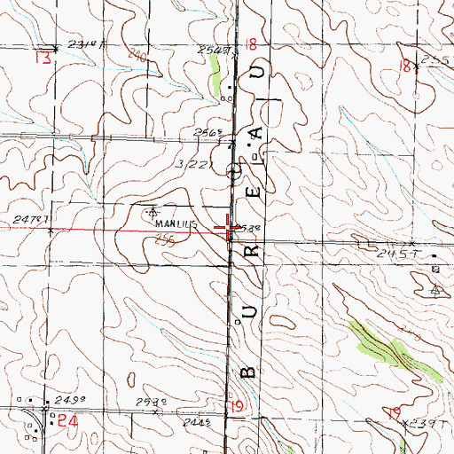 Topographic Map of Ridge School (historical), IL