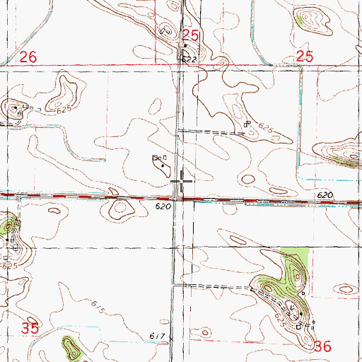 Topographic Map of Ringel School (historical), IL