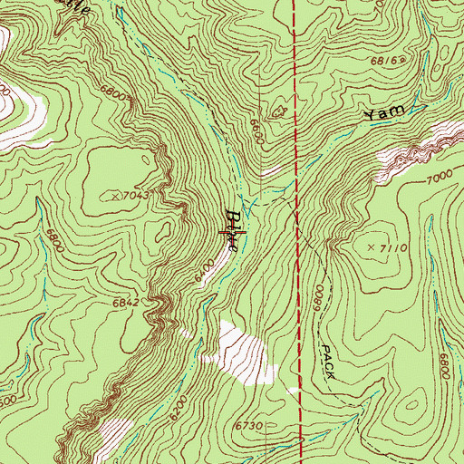Topographic Map of Uee Spring, AZ