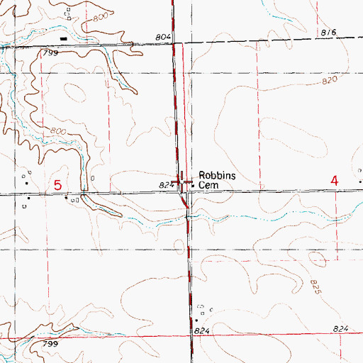 Topographic Map of Robbins School (historical), IL