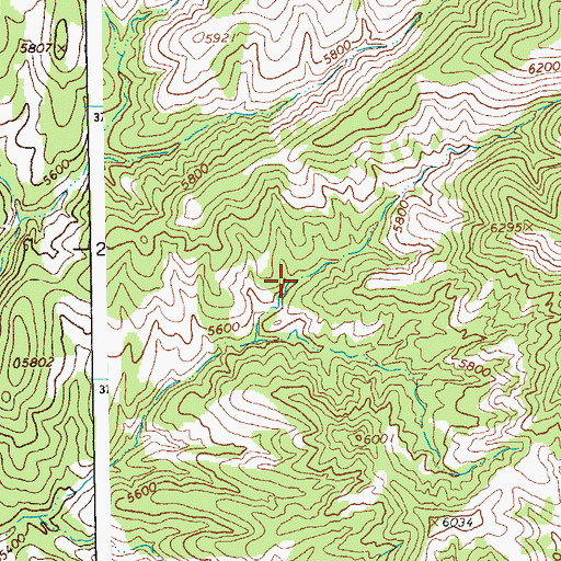 Topographic Map of Horse Spring, AZ