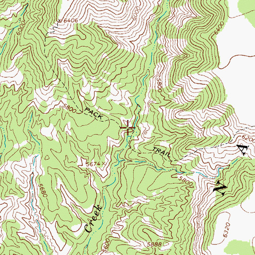 Topographic Map of Canyon Spring, AZ