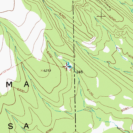 Topographic Map of Stateline Number Two Tank, AZ