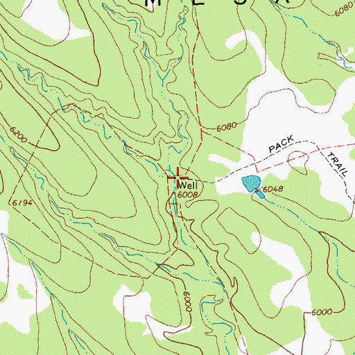 Topographic Map of Stateline Camp, AZ