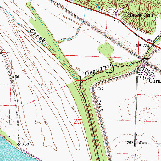 Topographic Map of Rock Creek, IL