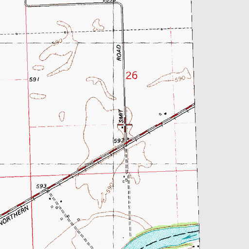 Topographic Map of Rock River School (historical), IL