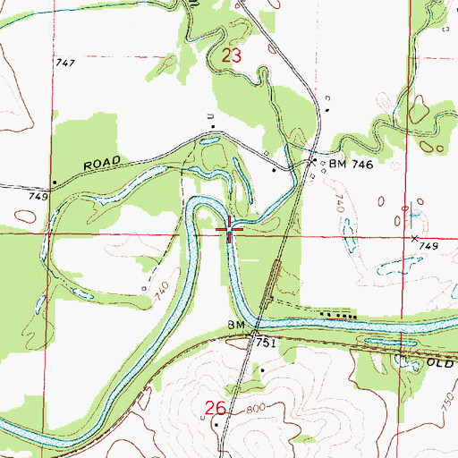 Topographic Map of Rock Run, IL