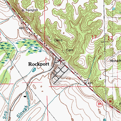 Topographic Map of Rockport, IL