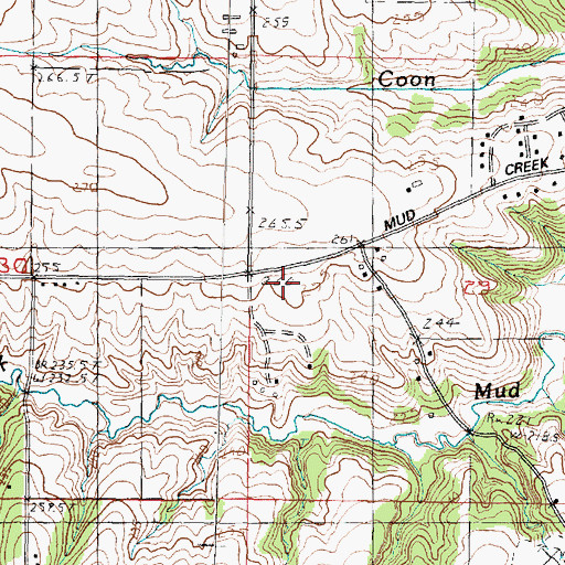 Topographic Map of Rockvale Heights School (historical), IL