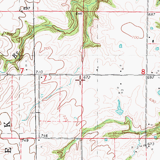 Topographic Map of Rocky Hill School (historical), IL