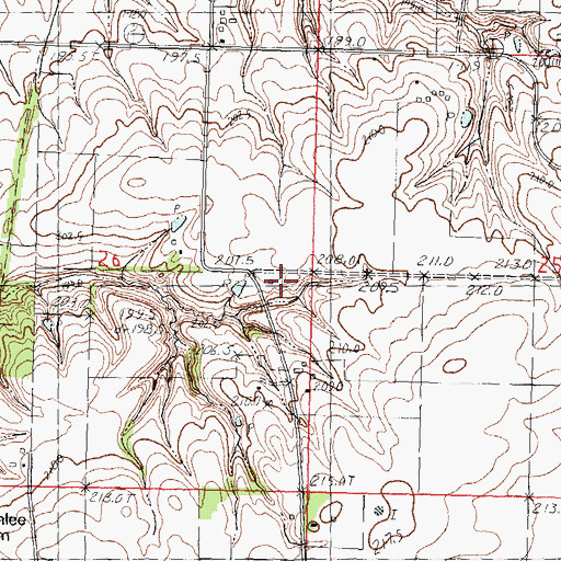 Topographic Map of Rohrer Church (historical), IL