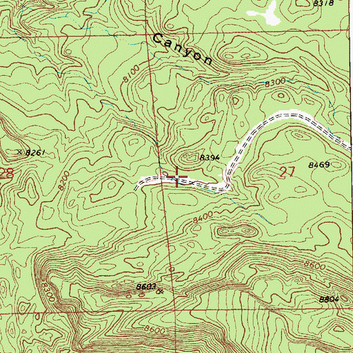 Topographic Map of Phone Line Tank, AZ