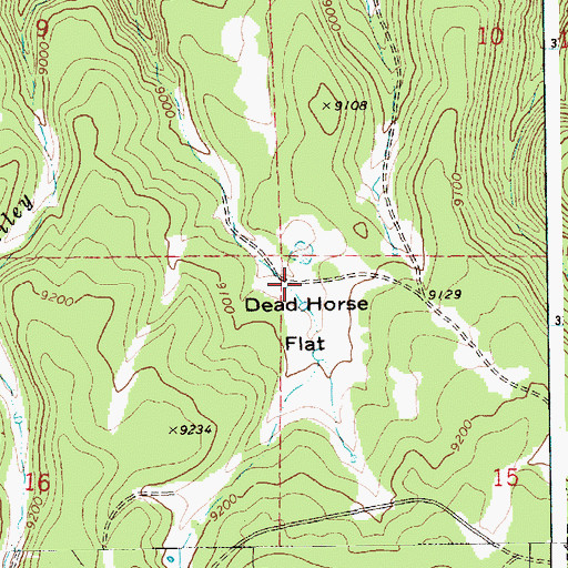 Topographic Map of Hoashead Tank, AZ