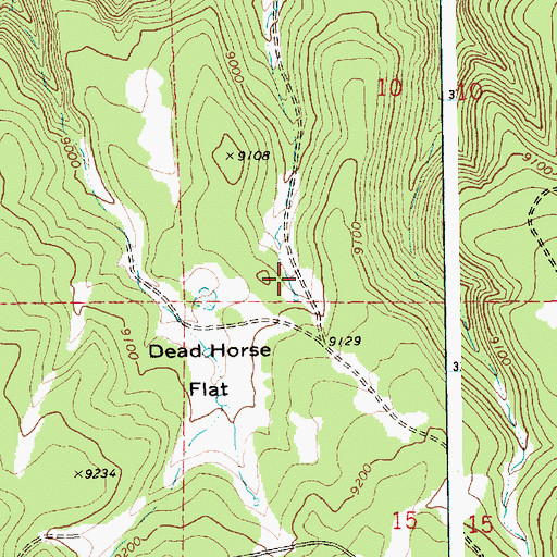 Topographic Map of Beta Tank, AZ