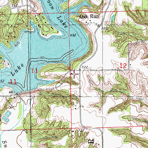 Topographic Map of Round Bottom School (historical), IL
