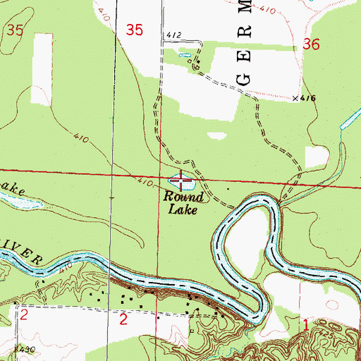 Topographic Map of Round Lake, IL