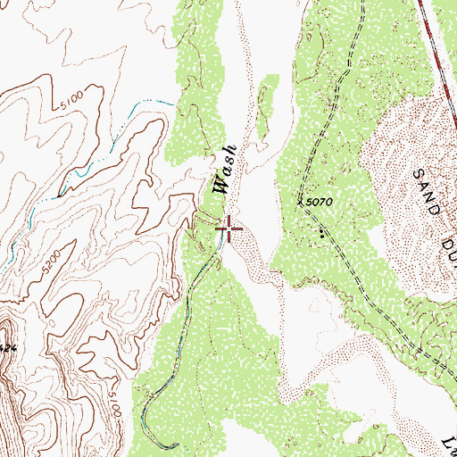 Topographic Map of Lukachukai Creek, AZ