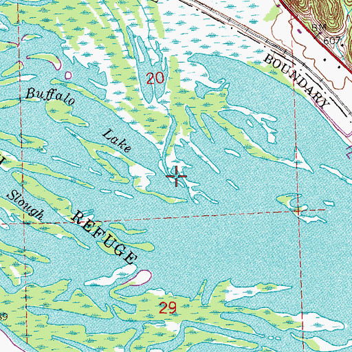 Topographic Map of Rush Creek, IL