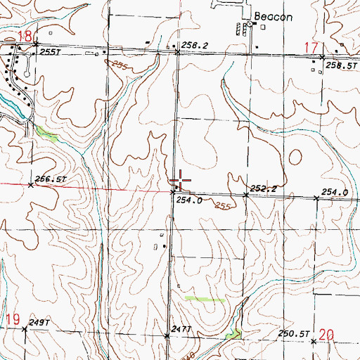 Topographic Map of Sadler School (historical), IL