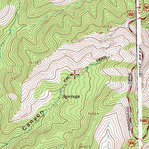 Topographic Map of Tercer Springs Number One, AZ