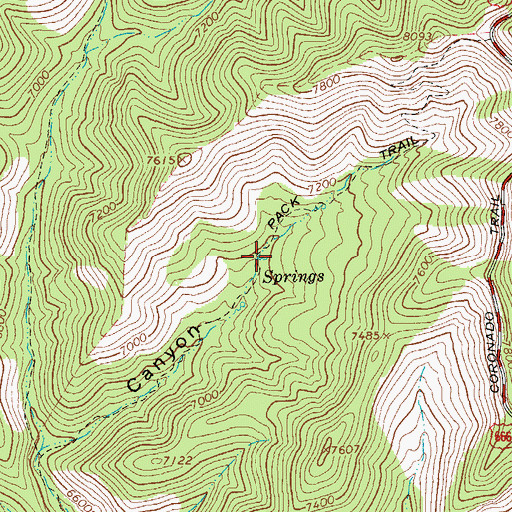 Topographic Map of Tercer Springs Number Two, AZ