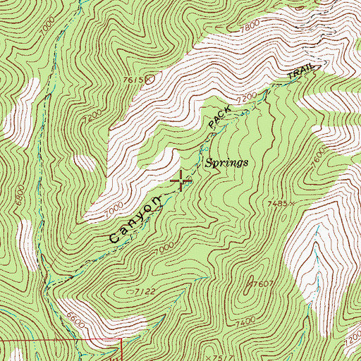 Topographic Map of Tercer Springs Number Three, AZ