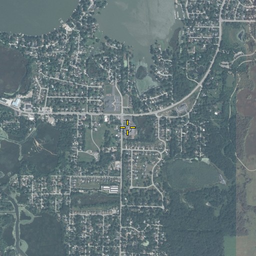 Aerial/Satellite Image of Saint Bede School, IL