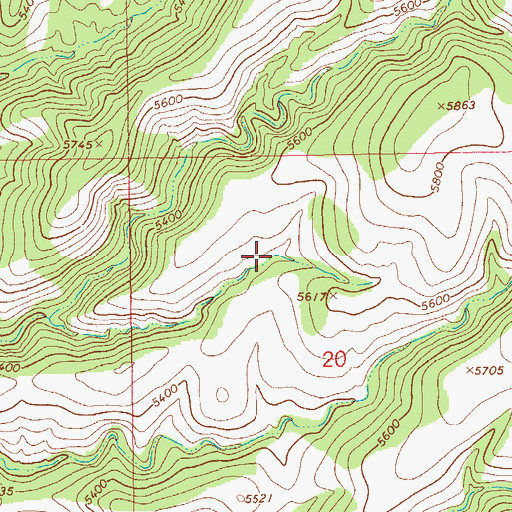 Topographic Map of P Tank, AZ