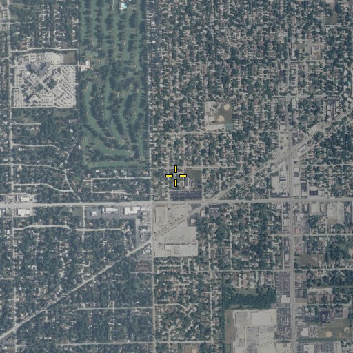 Aerial/Satellite Image of Saint Cletus School, IL