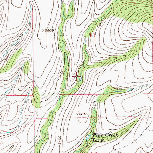 Topographic Map of Black Mountain Tank, AZ