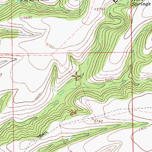 Topographic Map of Line Tank, AZ