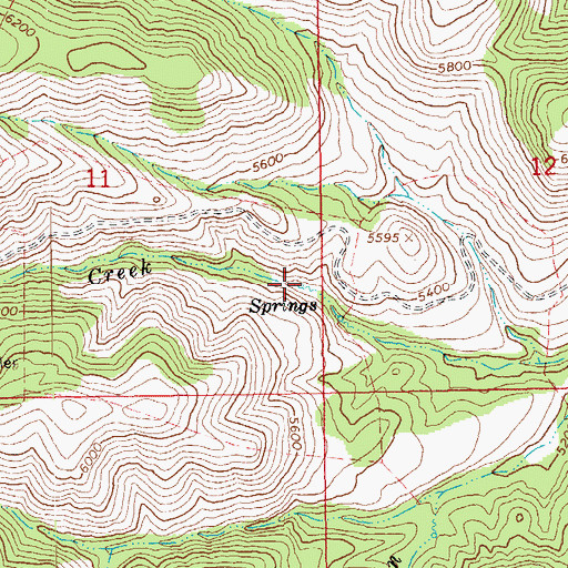 Topographic Map of Lower Juan Miller Springs Number One, AZ