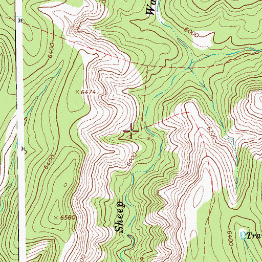 Topographic Map of Pine Flat Cortral, AZ